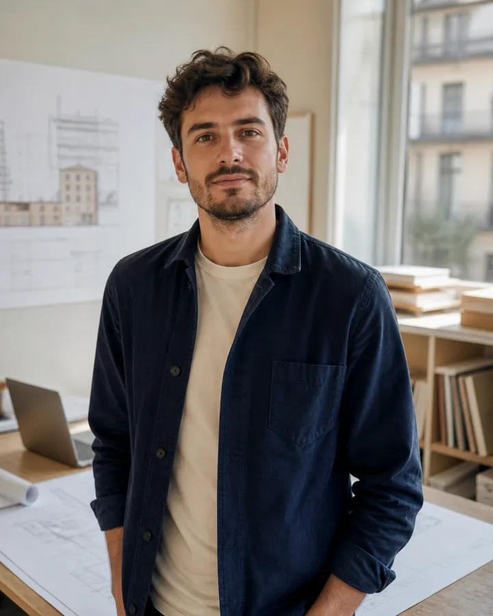Profesional autónomo en su estudio